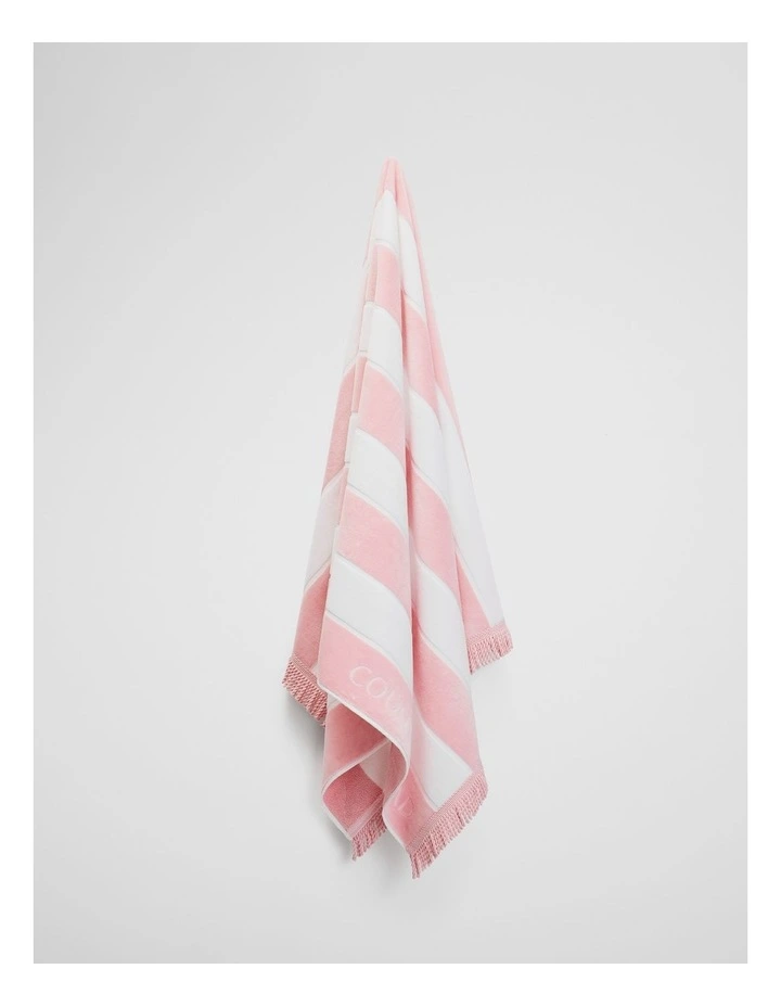 Beau Australian Cotton Beach Towel in Dawn Pink image 4
