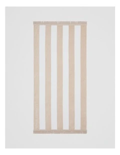 Beau Australian Cotton Small Beach Towel in Sand
