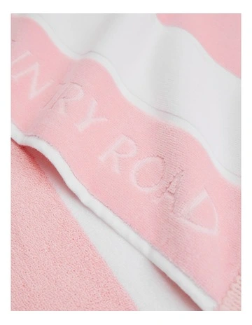 Beau Australian Cotton Small Beach Towel in Dawn Pink