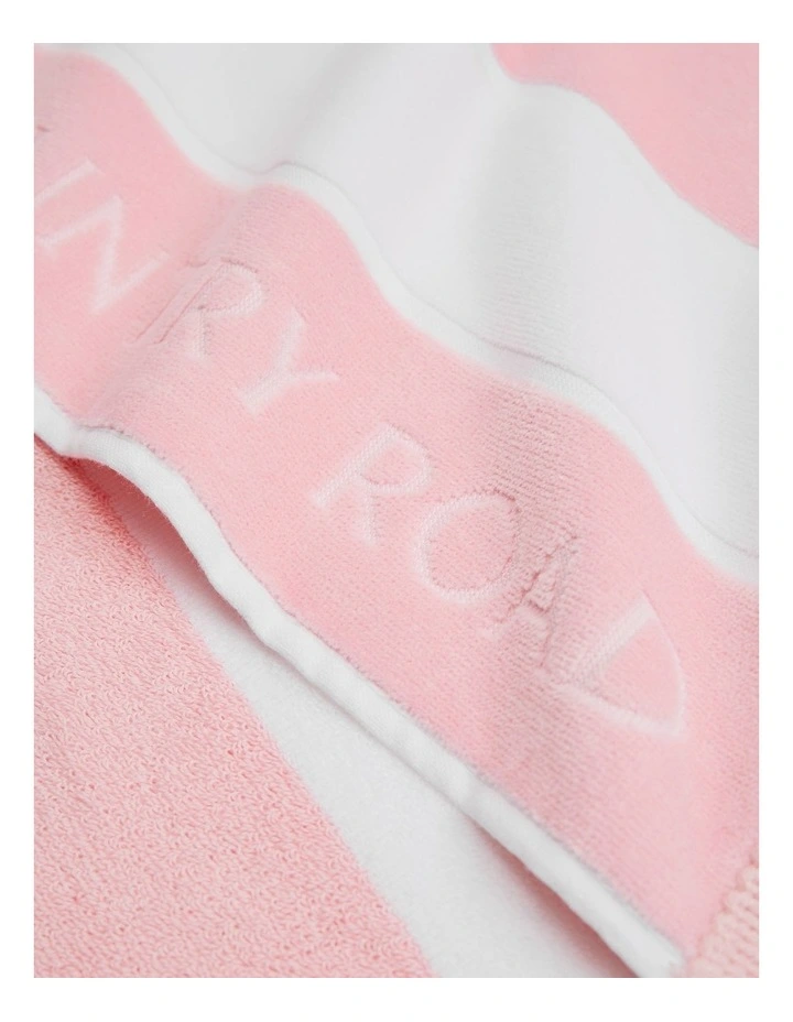 Beau Australian Cotton Small Beach Towel in Dawn Pink image 2