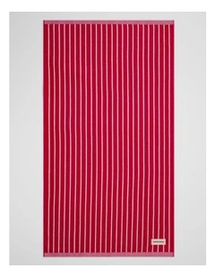 Keppel Australian Cotton Beach Towel in Crimson