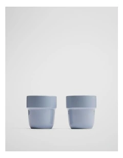 Danica Latte Cup Set Of 2 in Ciel Blue