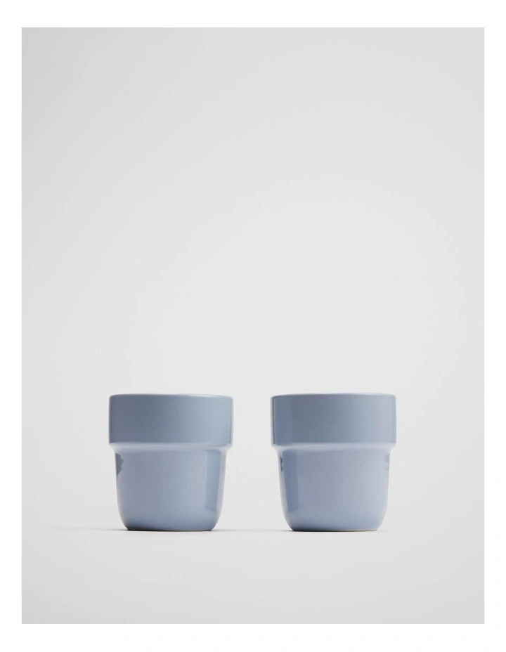 Danica Latte Cup Set Of 2 in Ciel Blue image 1