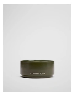 Axel Small Pet Bowl in Dark Olive