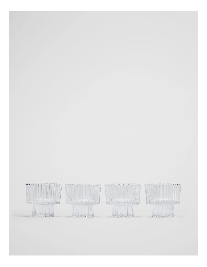 Vivi Dessert Bowl Set Of 4 in Clear image 1