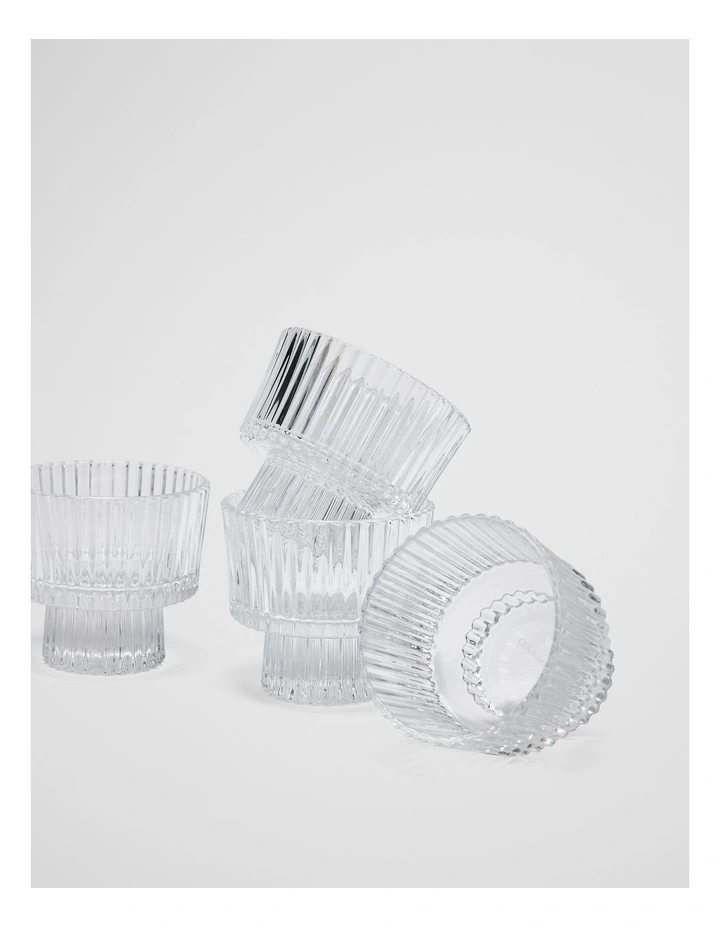 Vivi Dessert Bowl Set Of 4 in Clear image 2