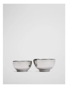 Polly Bowl Set Of 2 in Silver