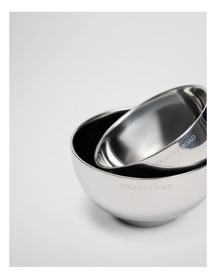 Polly Bowl Set Of 2 in Silver image 3