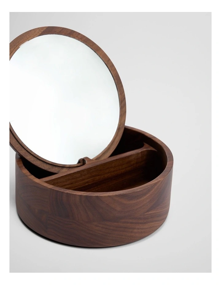 Sierra Medium Jewellery Box in Walnut image 2