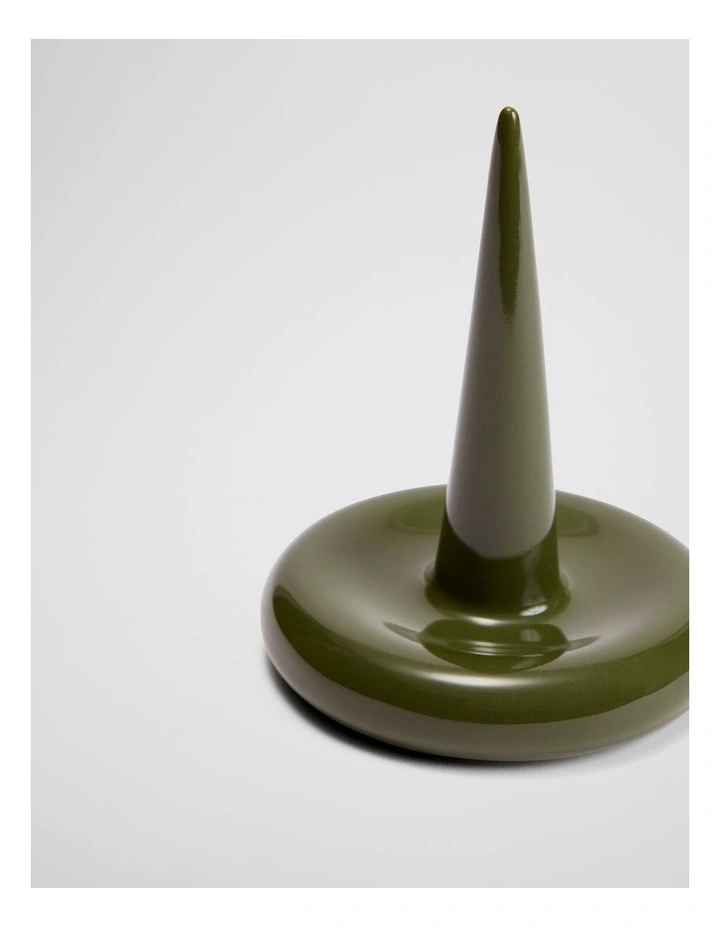 Alana Ring Holder in Dark Olive image 2