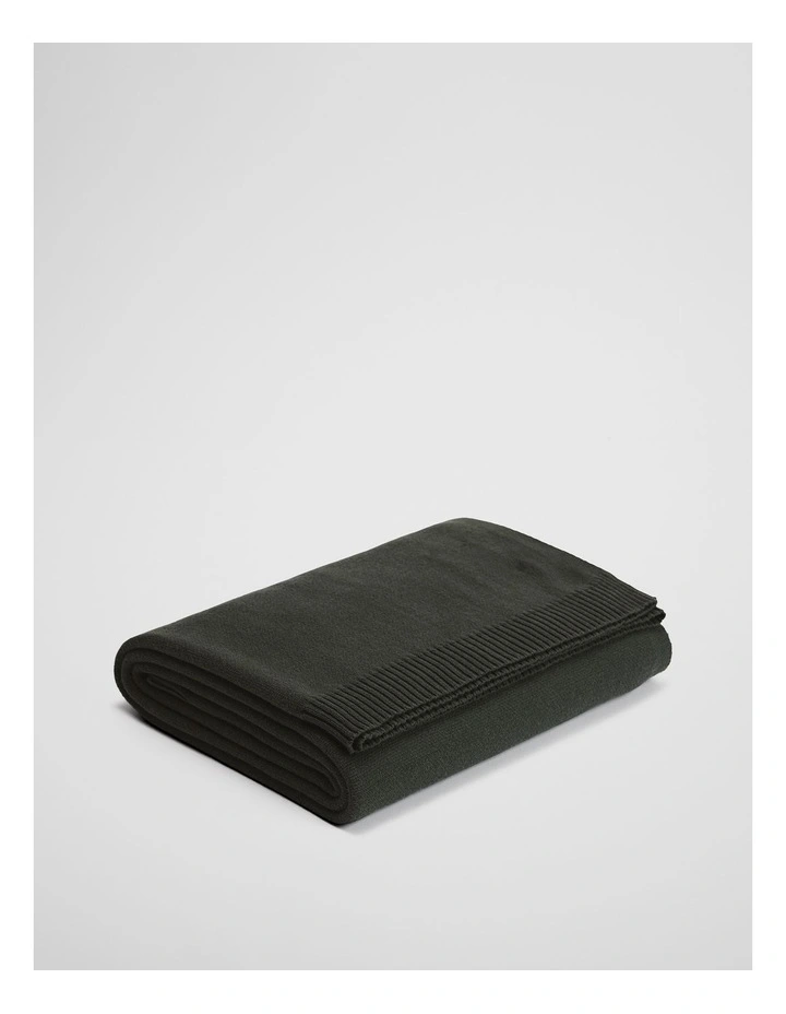 Cr Organically Grown Cotton Heritage Throw in Mineral Grey image 2