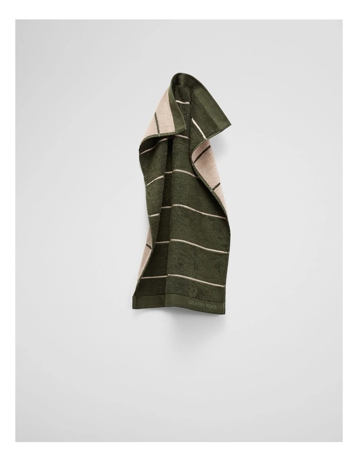 Harri Australian Cotton Hand Towel in Dark Olive image 1