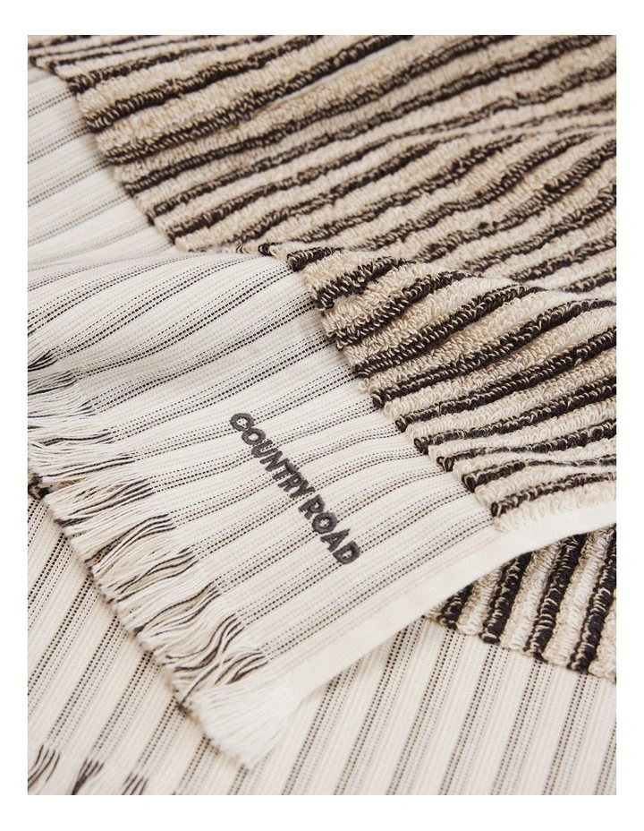 Morgan Australian Cotton Hand Towel in Charcoal image 2