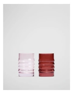 Tori Bud Vase Set Of 2 in Dawn Pink