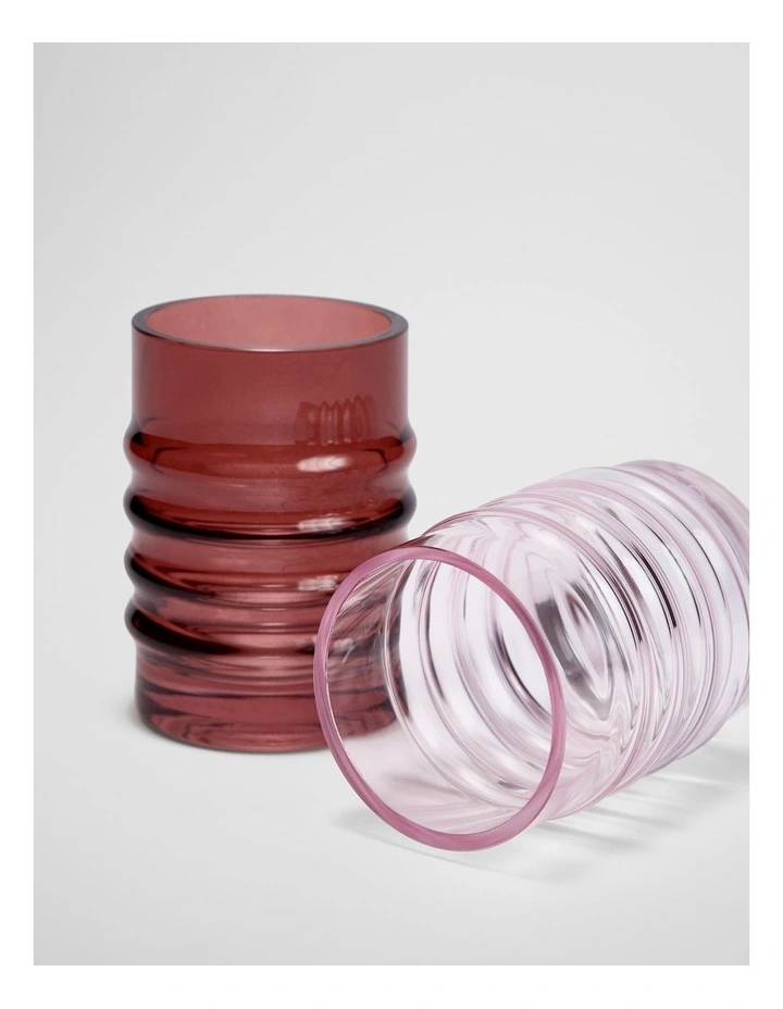 Tori Bud Vase Set Of 2 in Dawn Pink image 2