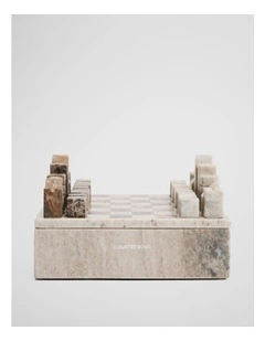 Charlie Chess Set in Beige