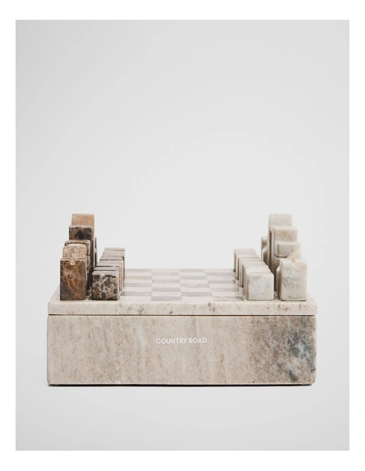 Charlie Chess Set in Beige image 1