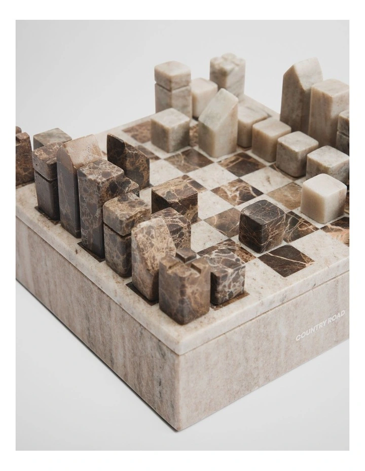 Charlie Chess Set in Beige image 4