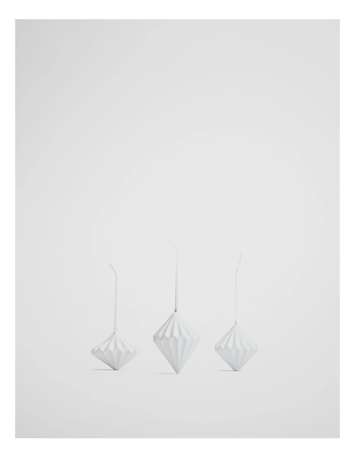 Orion Bauble Set Of 3 in Snow image 1