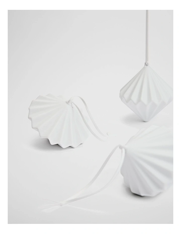 Orion Bauble Set Of 3 in Snow image 2