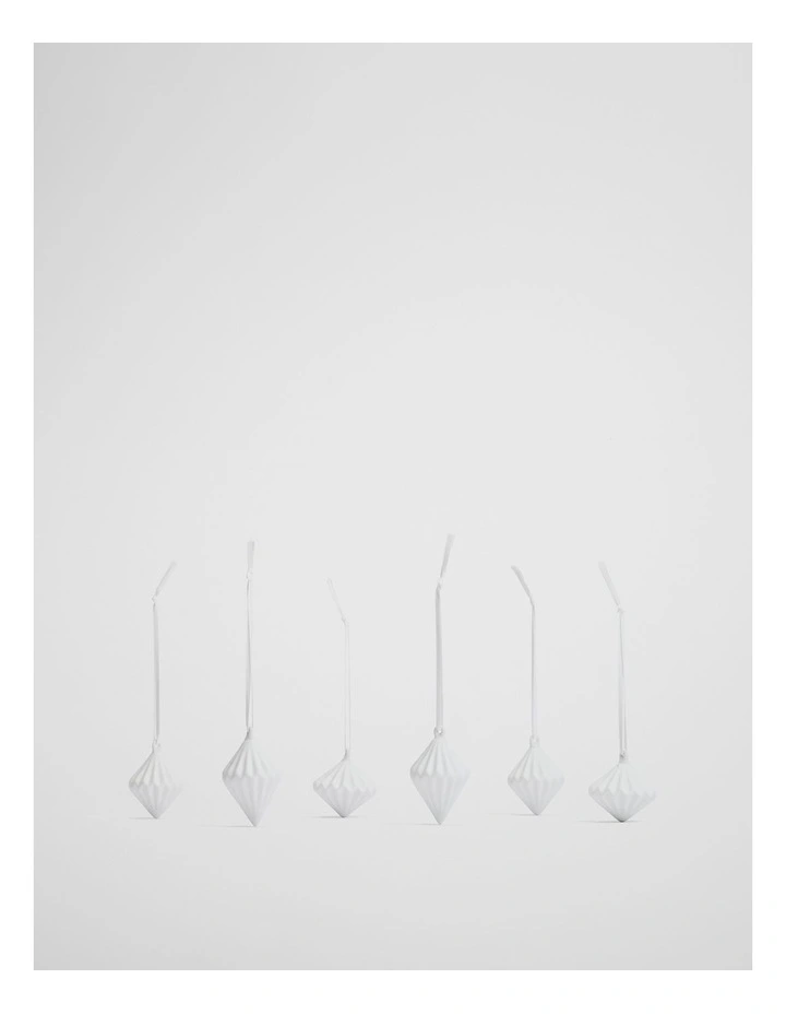 Orion Bauble Set Of 6 in Snow image 1