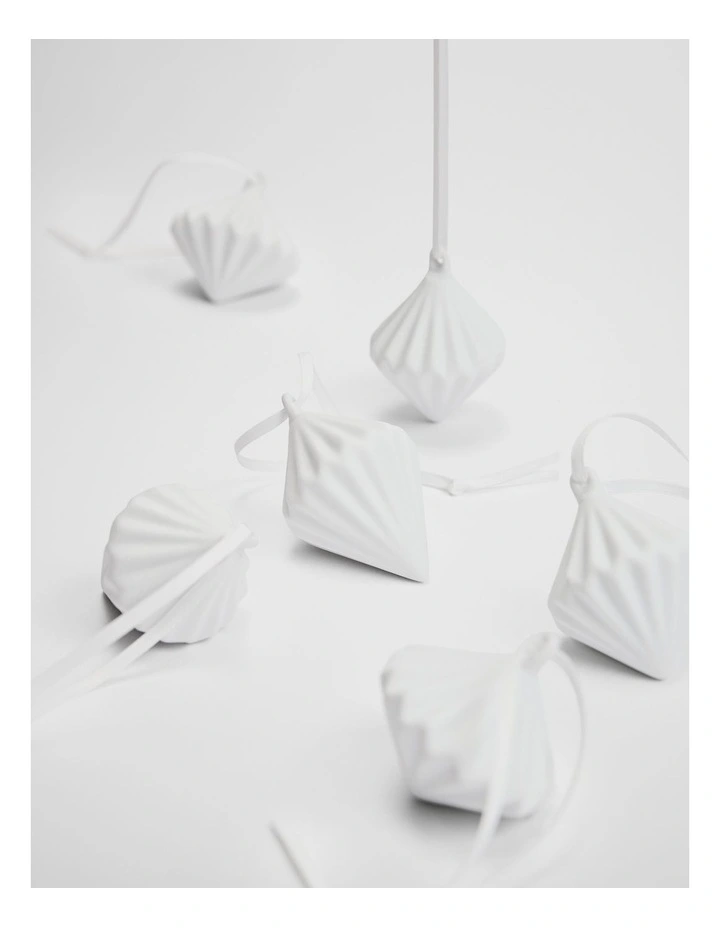 Orion Bauble Set Of 6 in Snow image 2