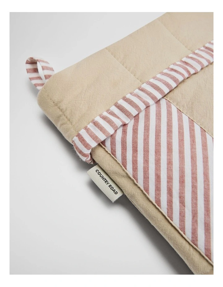 Christmas Stocking in Natural Stripe image 2