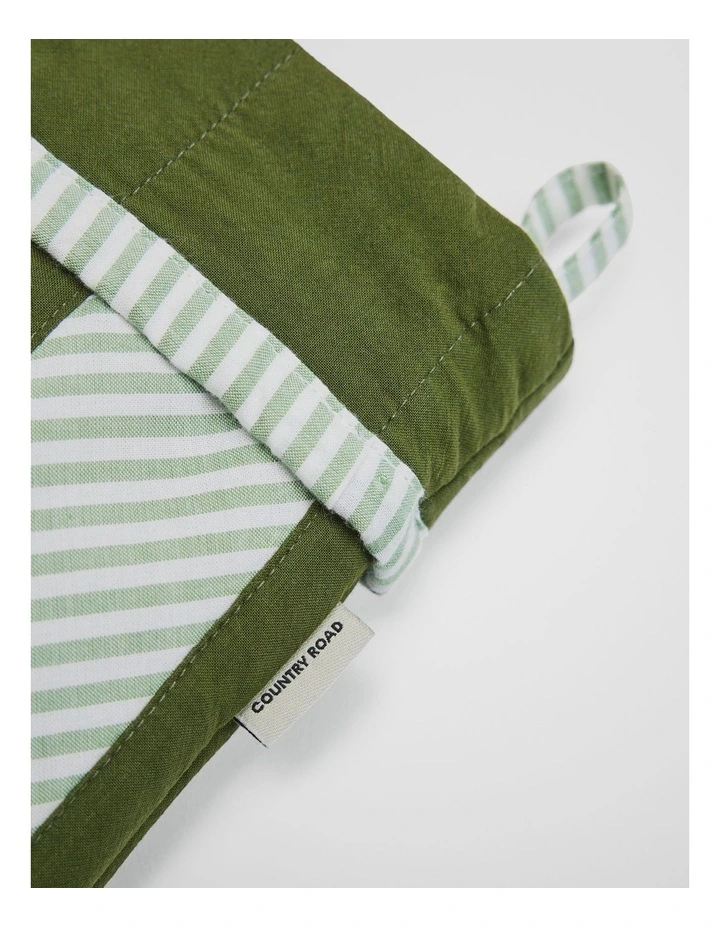 Christmas Stocking in Myrtle Stripe image 2