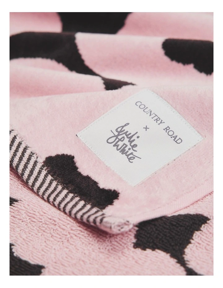 Cr X Julie White Australian Cotton Canopy Sport Towel in Dawn Pink image 3