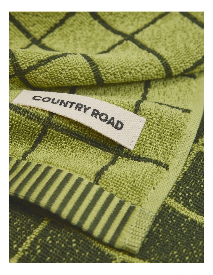 Bowen Australian Cotton Tea Towel in Dark Olive image 3