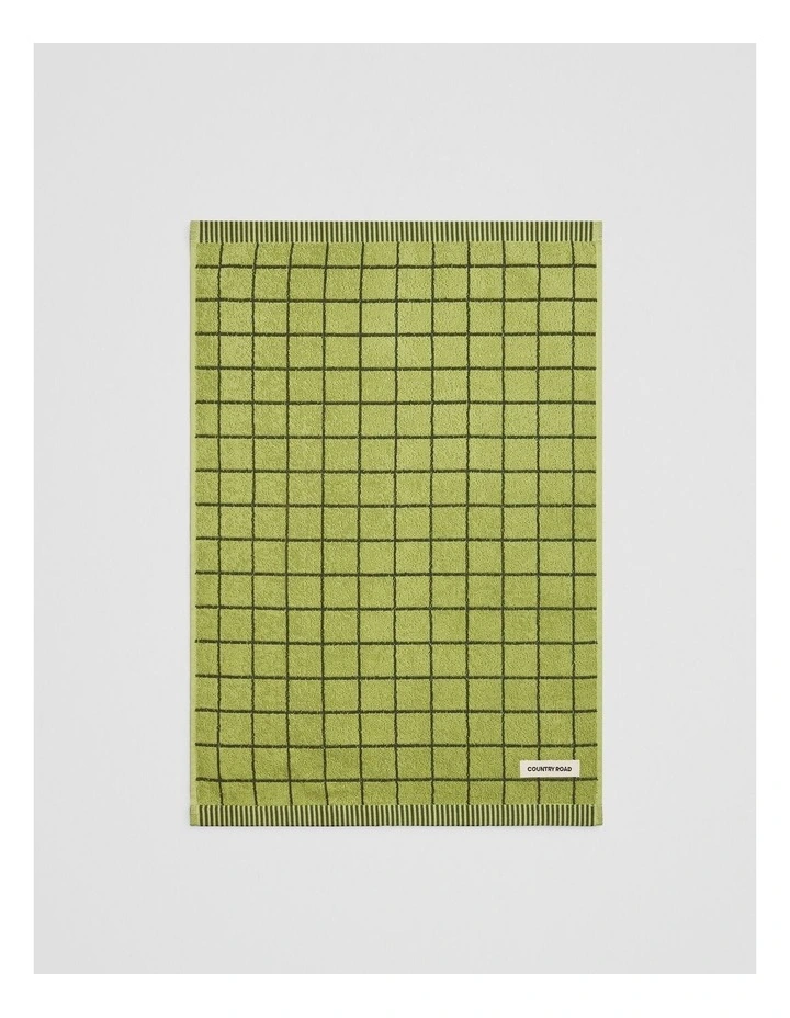 Bowen Australian Cotton Tea Towel in Dark Olive image 4