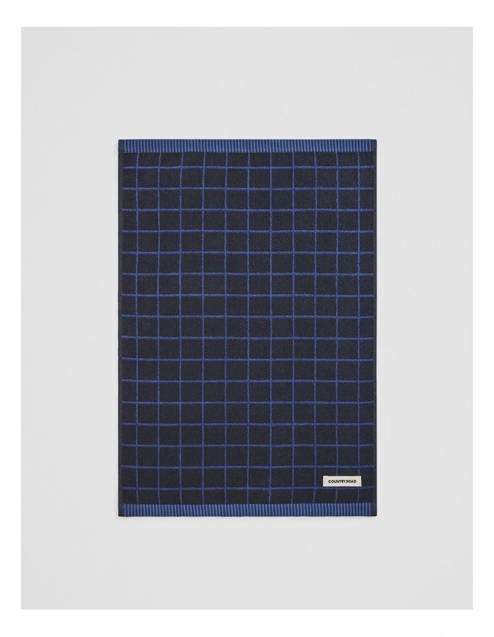 Bowen Australian Cotton Tea Towel in Navy image 3