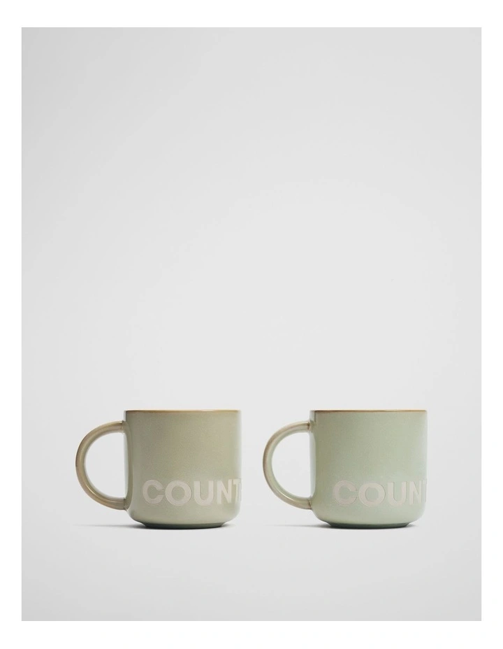 Demm Mug Set Of 2 in Acacia image 1