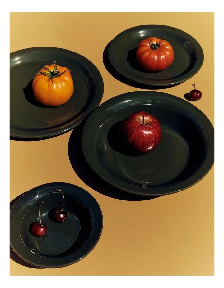 Shaye Shallow Bowl in Dark Olive image 2