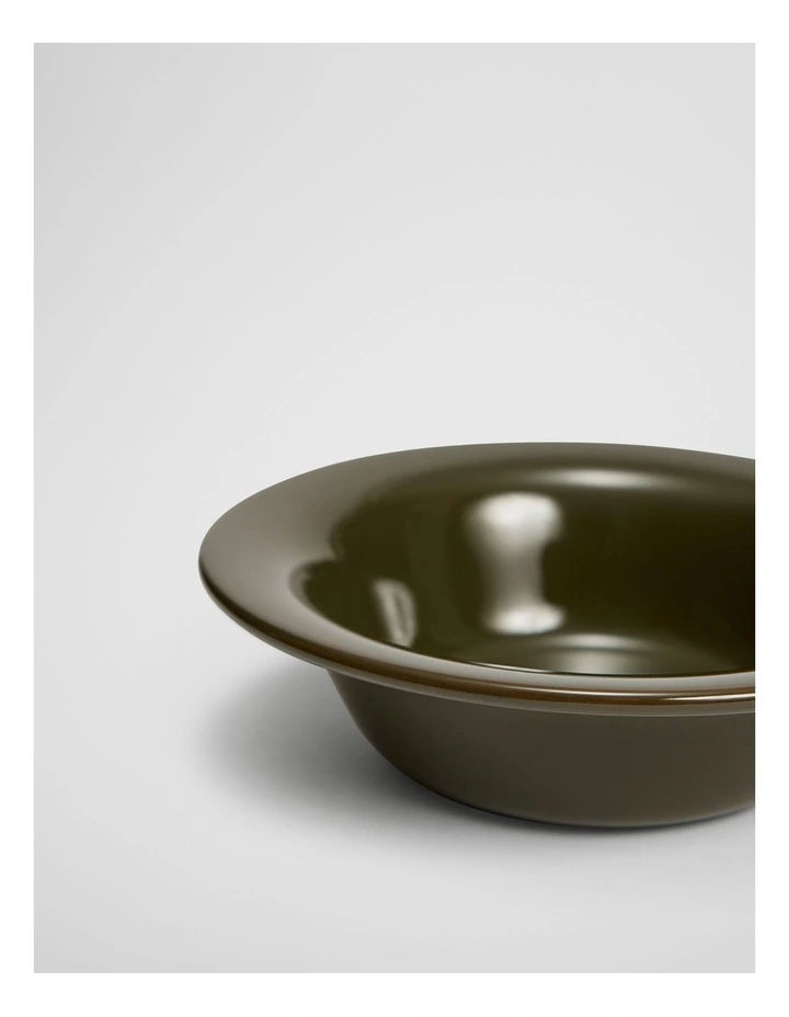 Shaye Dessert Bowl in Dark Olive image 3