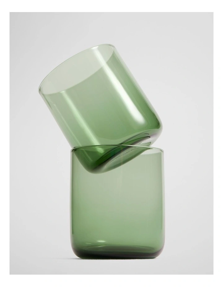 Lowe Tumbler Set Of 2 in Dark Olive image 2