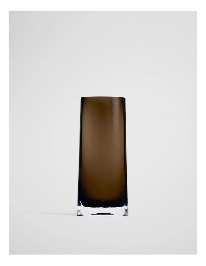 Karli Small Glass Vase in Dark Ash image 1