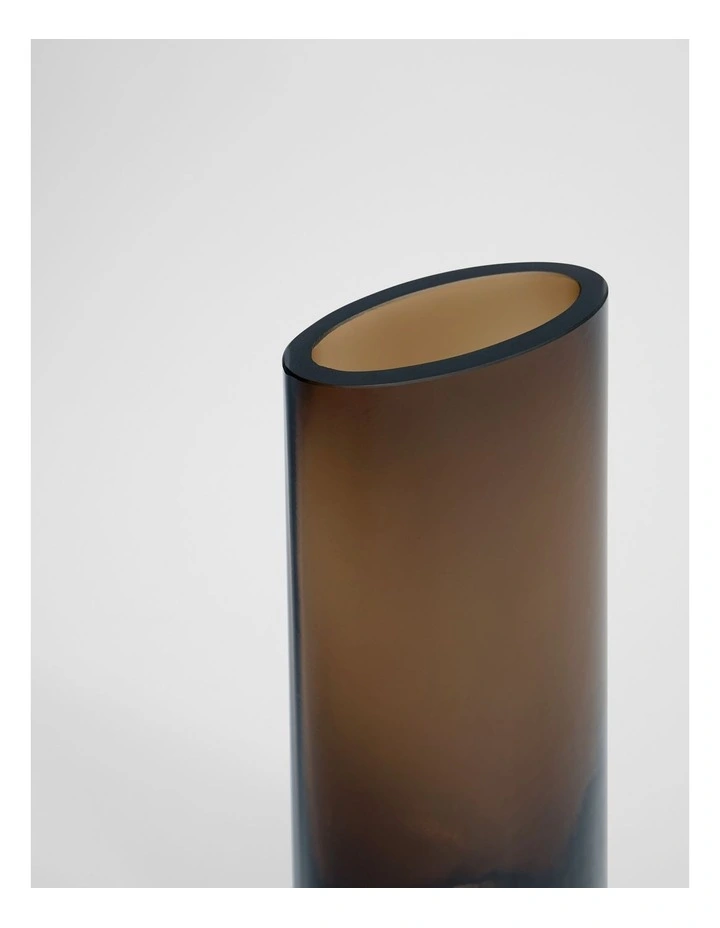 Karli Small Glass Vase in Dark Ash image 2