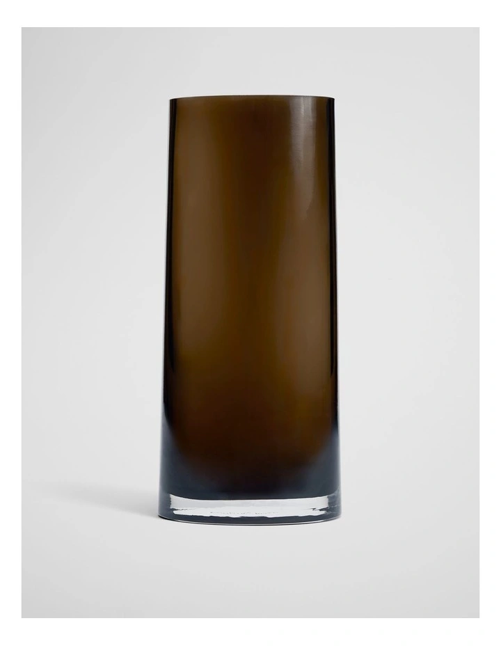 Karli Large Glass Vase in Dark Ash image 1