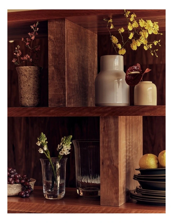 Pryn Medium Glass Vase in Clear image 2