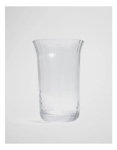 Pryn Large Glass Vase in Clear