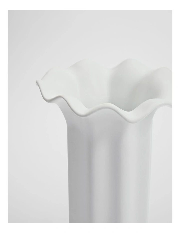 Celeste Small Vase in Snow image 2