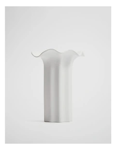 Celeste Medium Vase in Snow