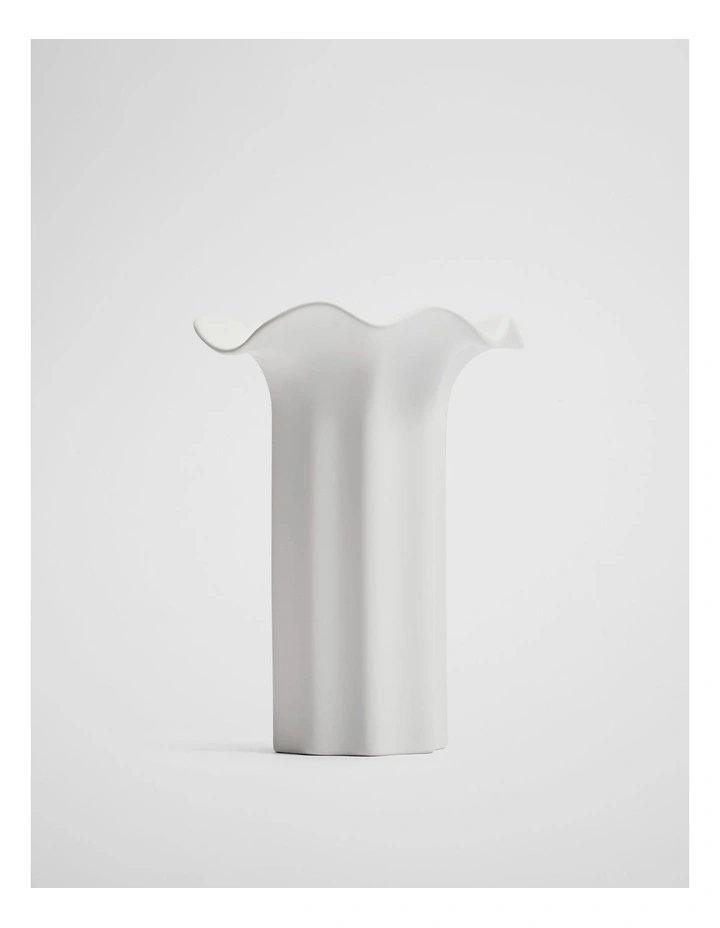 Celeste Medium Vase in Snow image 1