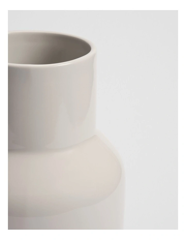 Darce Large Stoneware Vase in Natural image 3