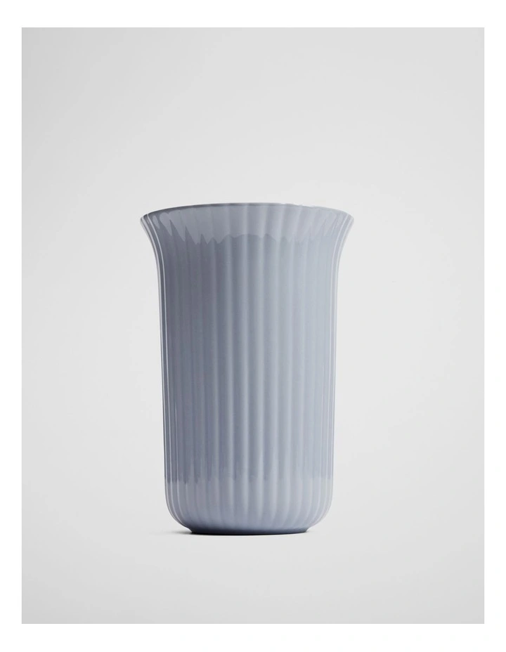 Pryn Medium Stoneware Vase in Ciel Blue image 1