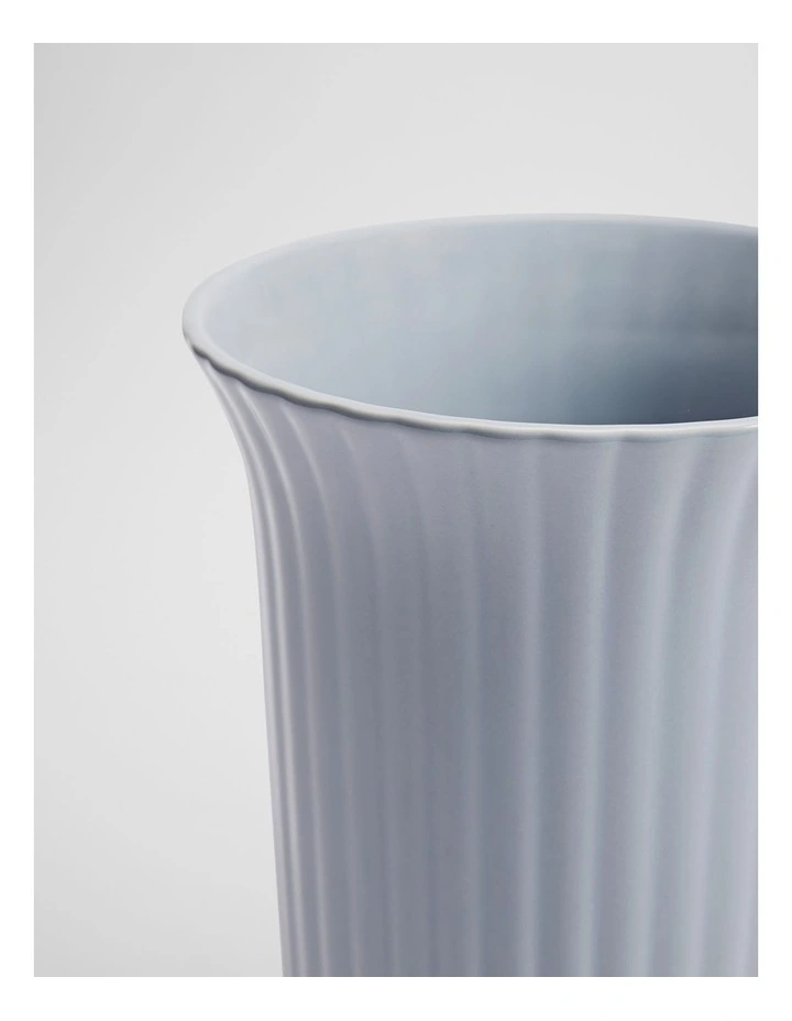 Pryn Medium Stoneware Vase in Ciel Blue image 2