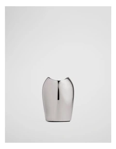 Cape Small Metallic Vase in Silver