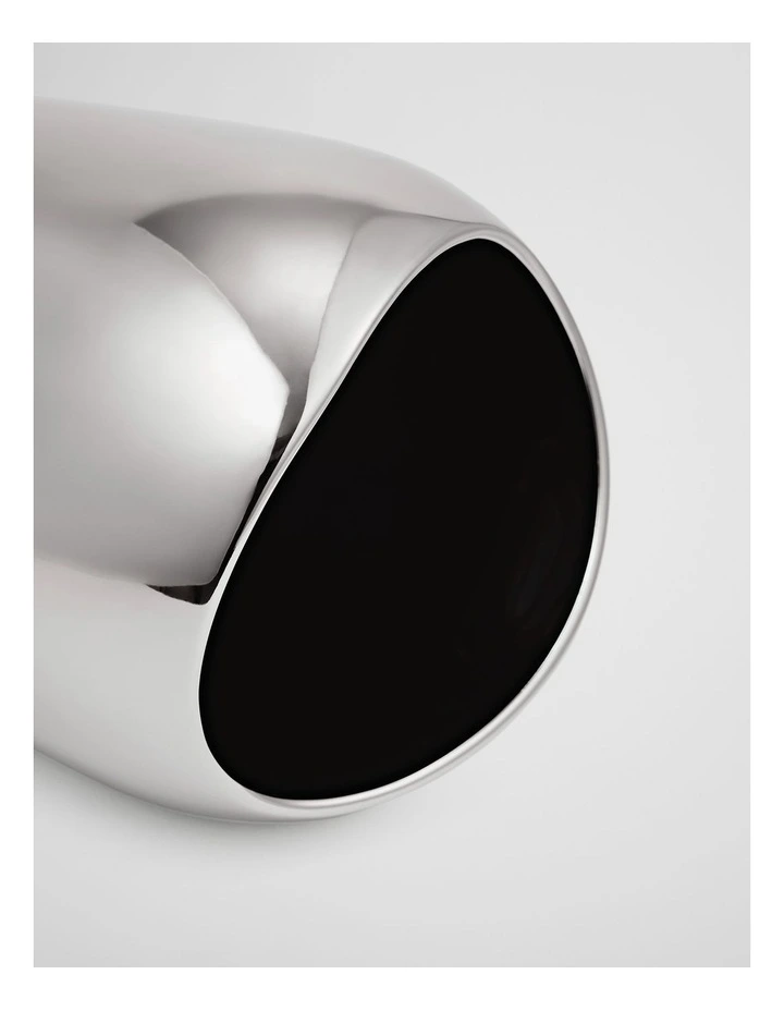 Cape Large Metallic Vase in Silver image 2