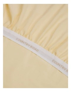 Brae Australian Cotton King Fitted Sheet in Yarrow